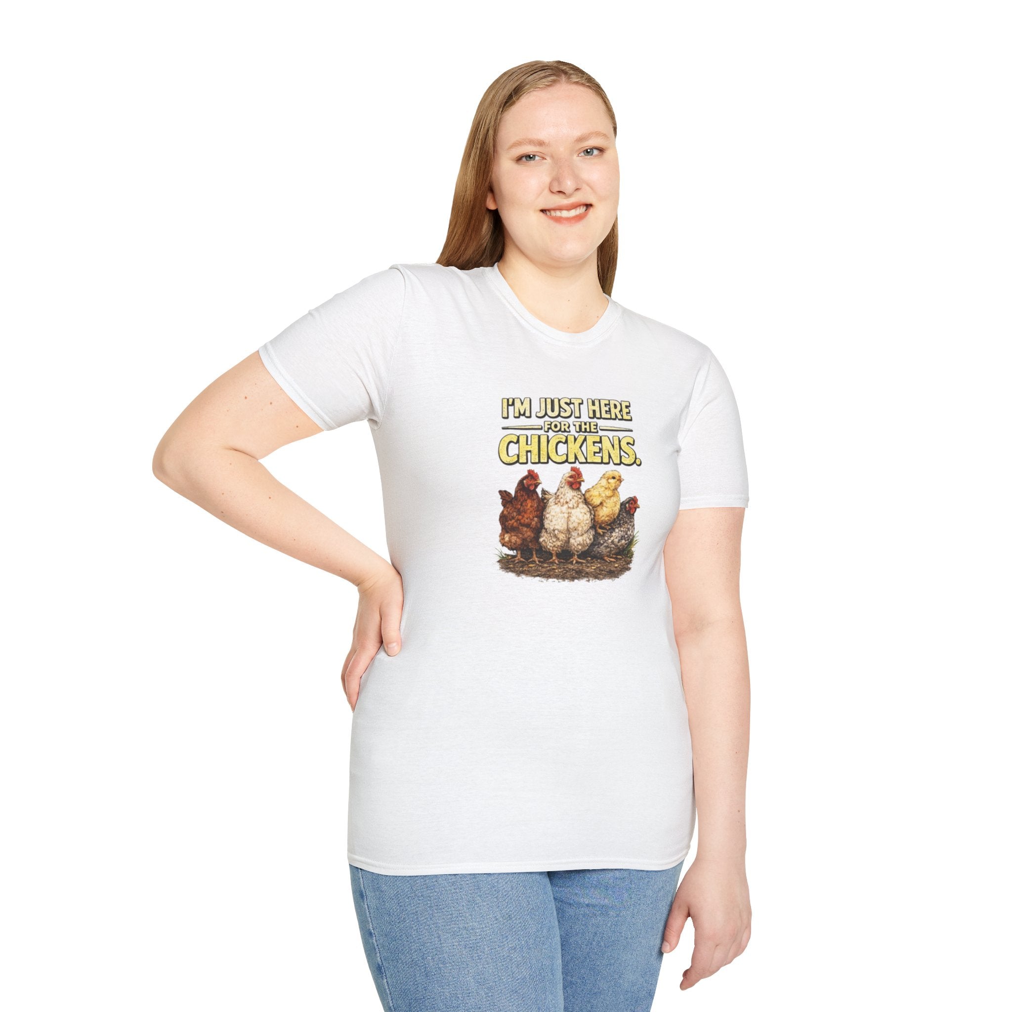 I’m Just Here For The Chickens T-Shirt — Chicken Lover Tee