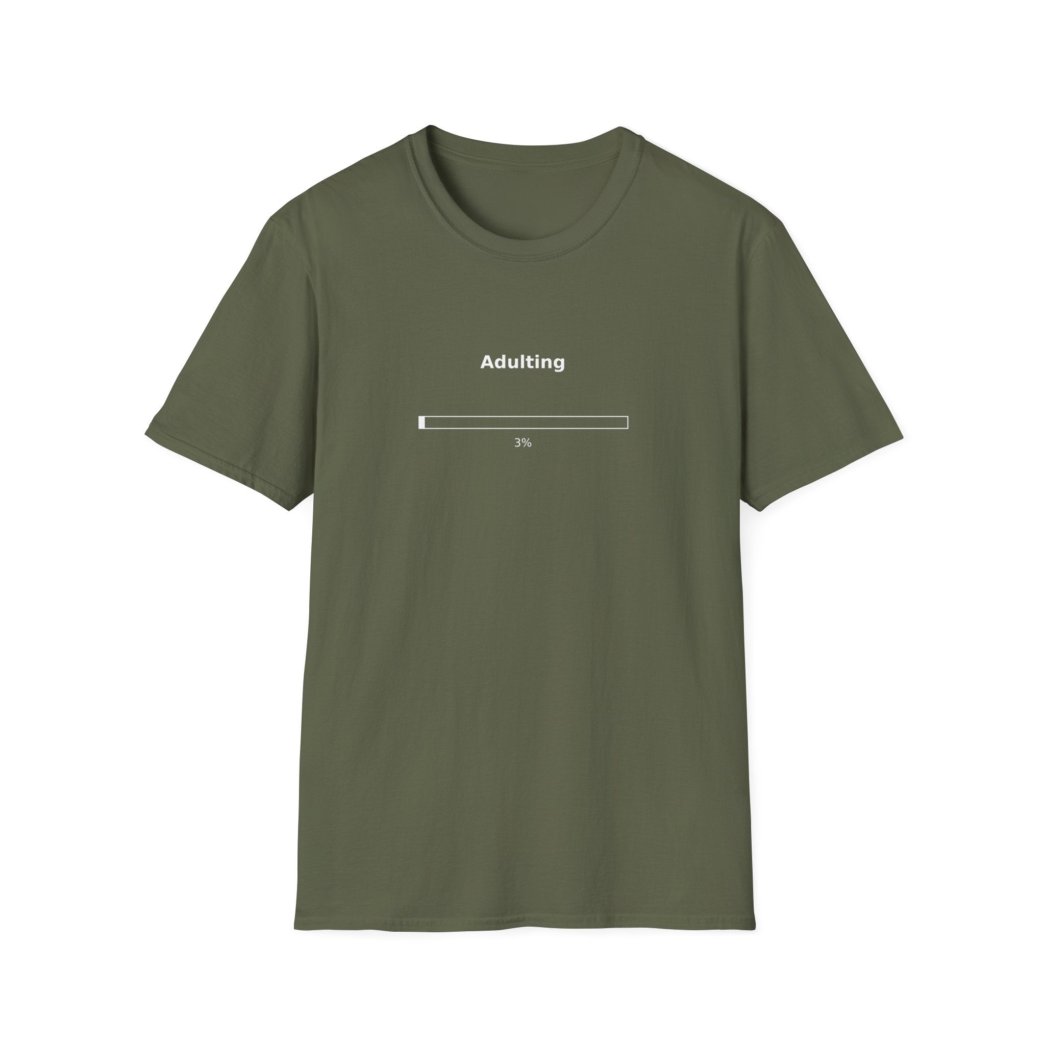Adulting 3% T-Shirt — Funny Adulting Shirt for Young Adults