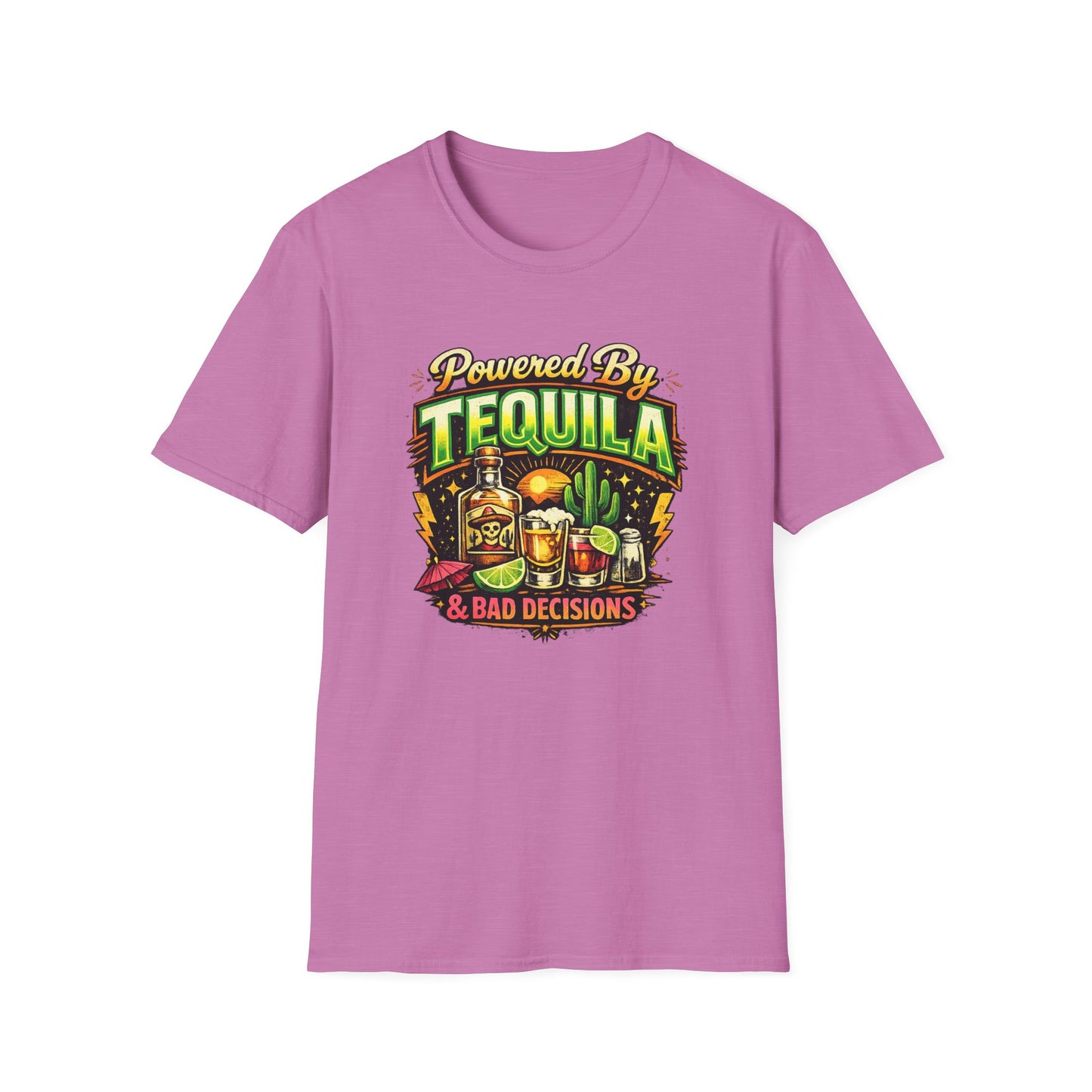 Tequila & Bad Decisions T-Shirt — Funny Bar Party Drinking Tee