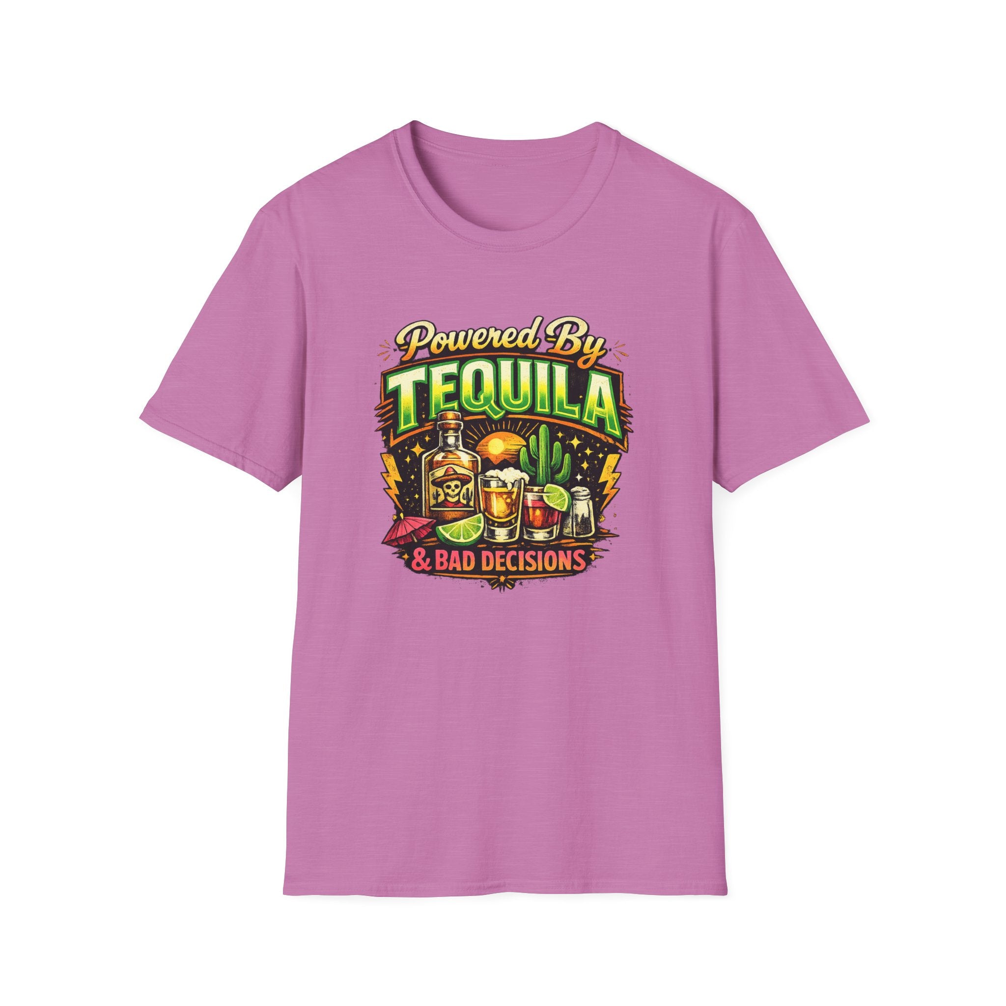 Tequila & Bad Decisions T-Shirt — Funny Bar Party Drinking Tee