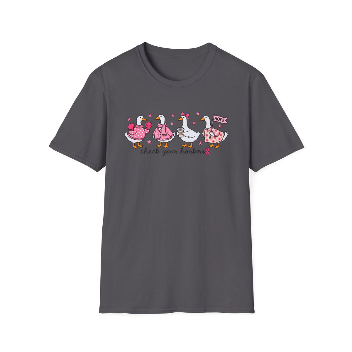 Check Your Honkers 🩷 Breast Cancer Awareness Goose Tee