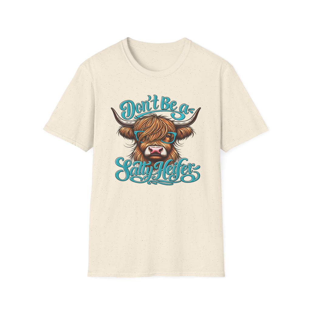 Don’t Be a Salty Heifer – Funny Highland Cow Graphic Tee