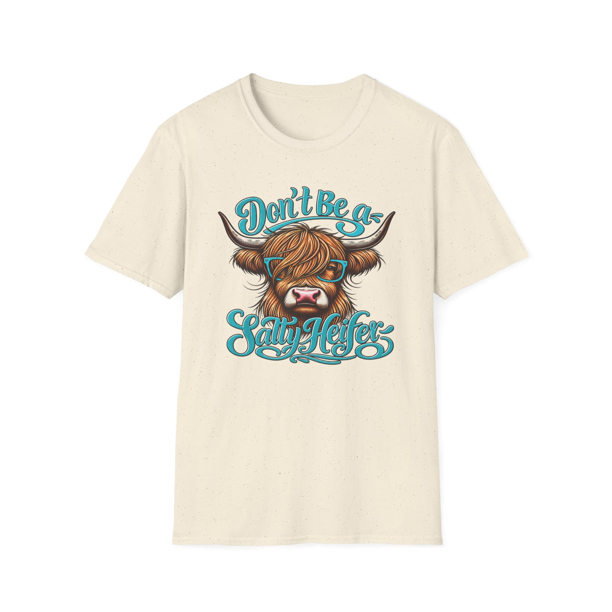 Don’t Be a Salty Heifer – Funny Highland Cow Graphic Tee