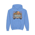 Happy Girl Golden Retriever & Pickup Kids Hoodie