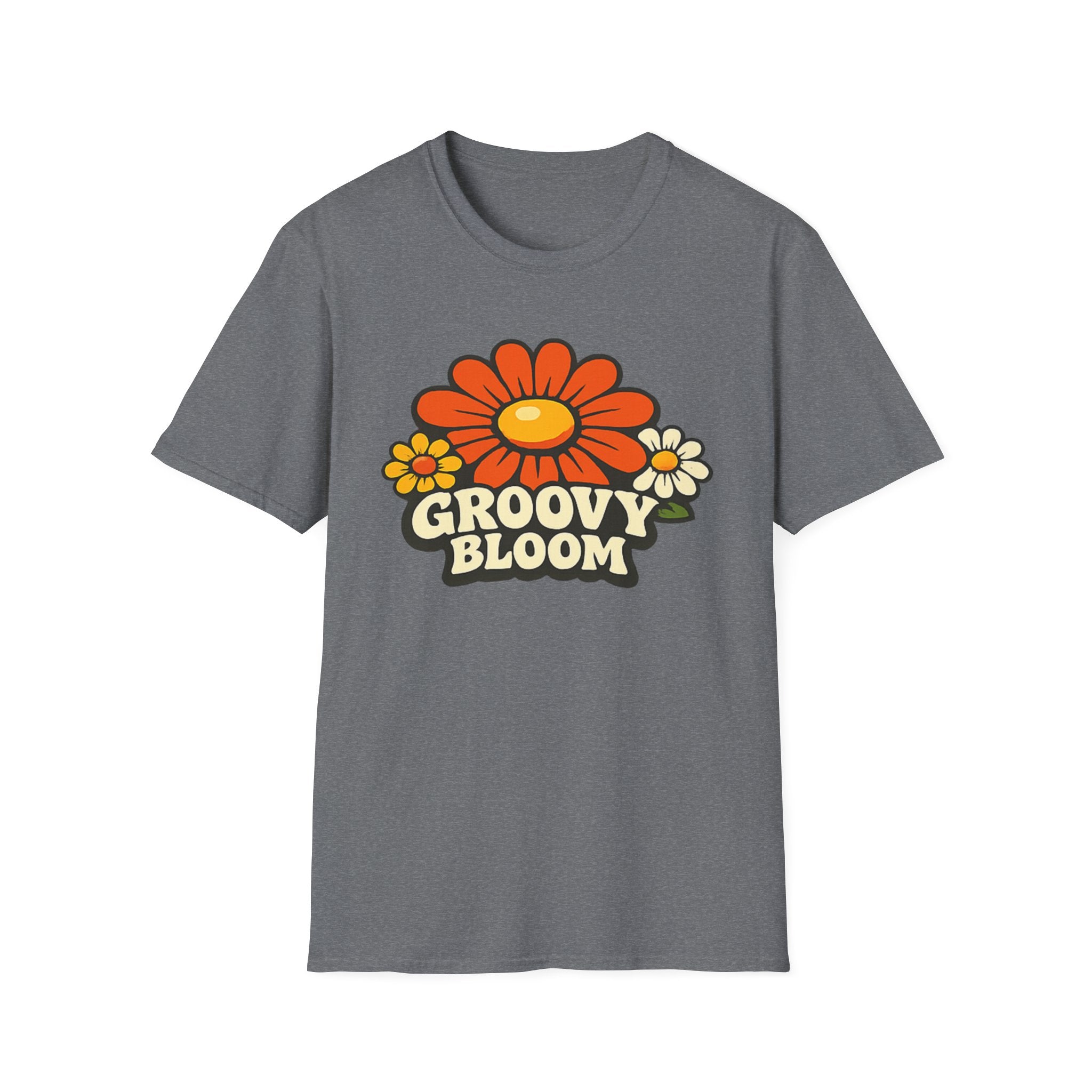 Groovy 70s Bloom T-Shirt — Retro Floral Vintage Vibe