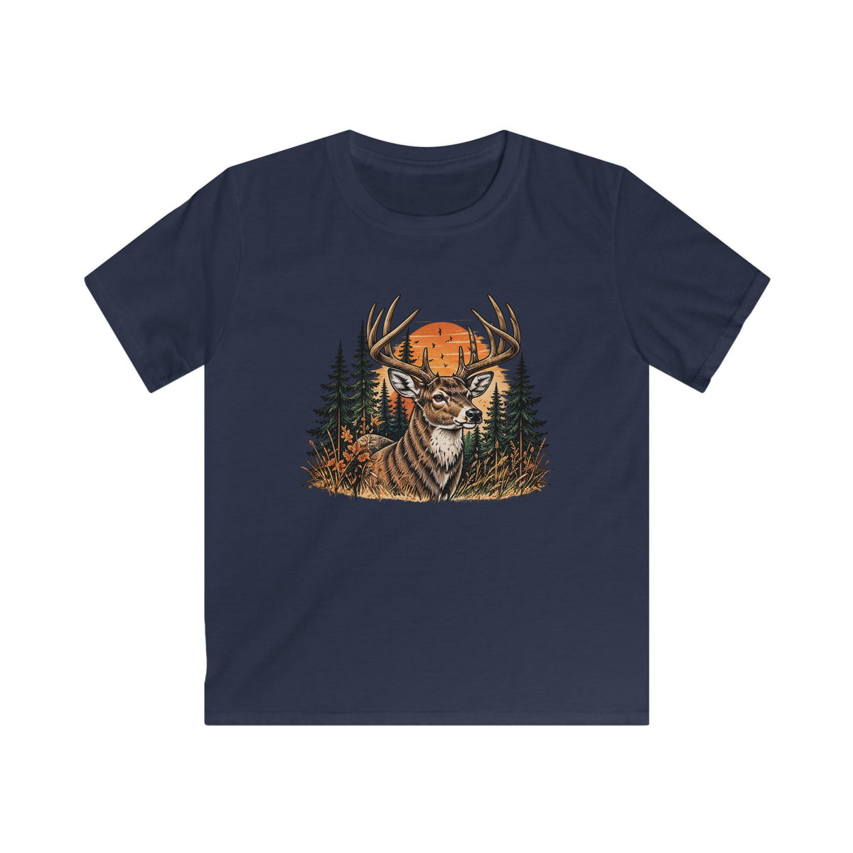 Wild Buck Sunset Youth Softstyle Tee