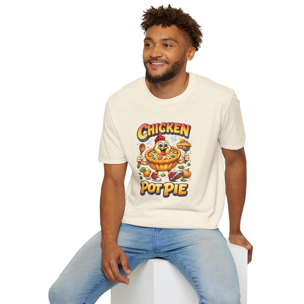 Comical Chicken Pot Pie T-Shirt — Funny Pie Lover Graphic Tee