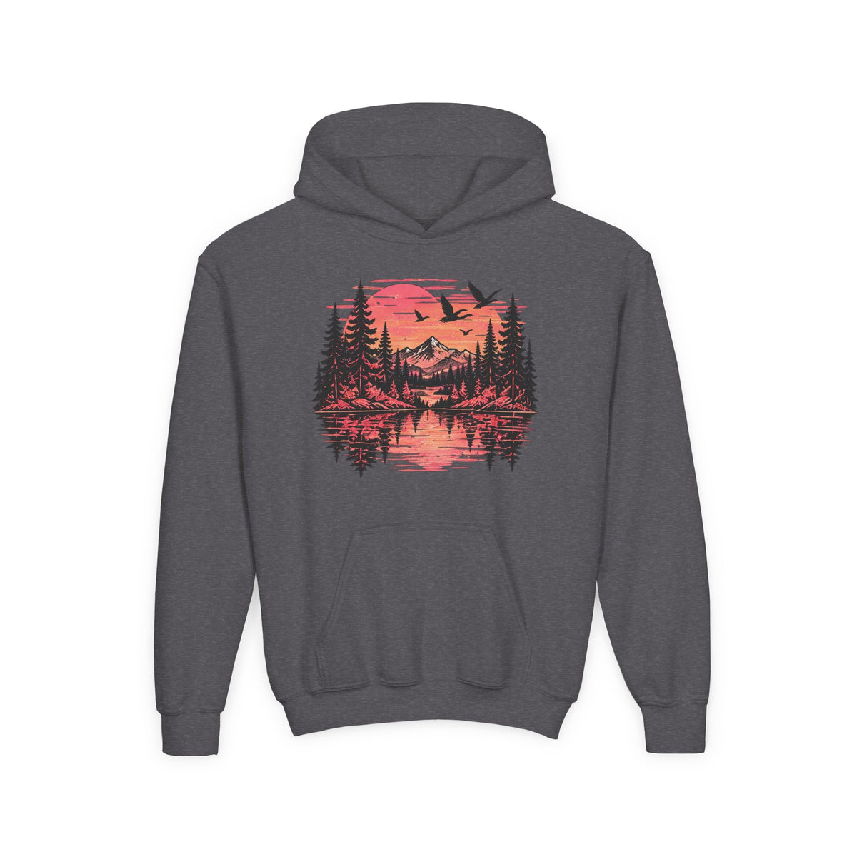 Wild Sunset Mountain Youth Hoodie