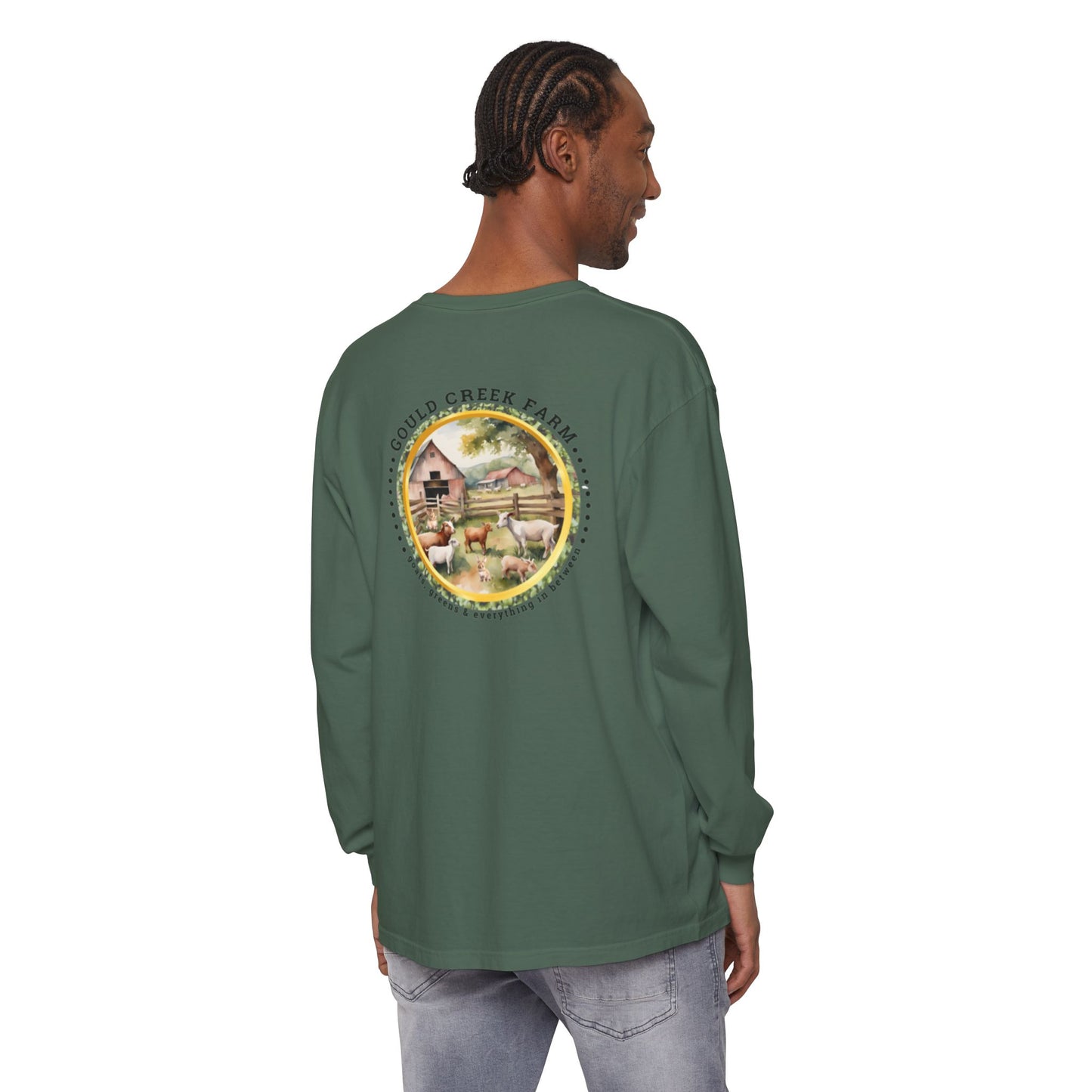 TTW Beads and Gould Creek Farm Vibrant Long Sleeve T-Shirt for Artists and Farmers