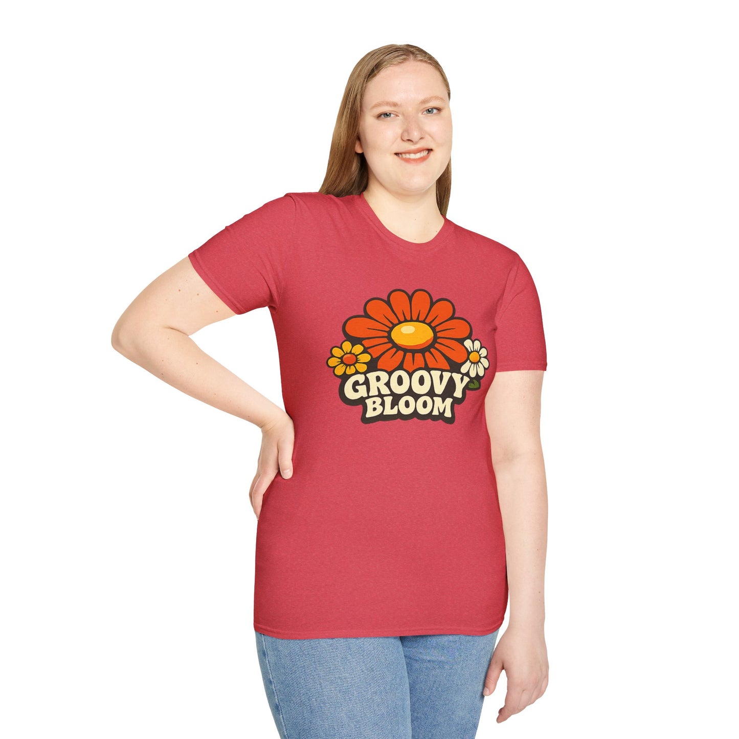 Groovy 70s Bloom T-Shirt — Retro Floral Vintage Vibe