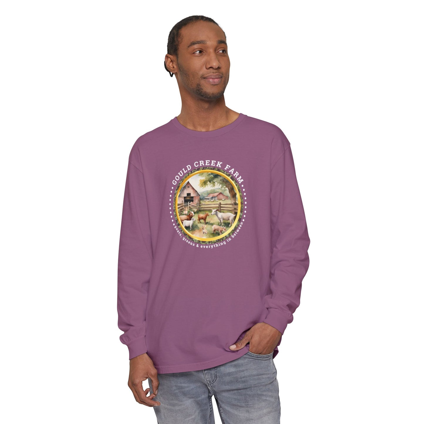 Gould Creek Farm - Unisex Garment-dyed Long Sleeve T-Shirt