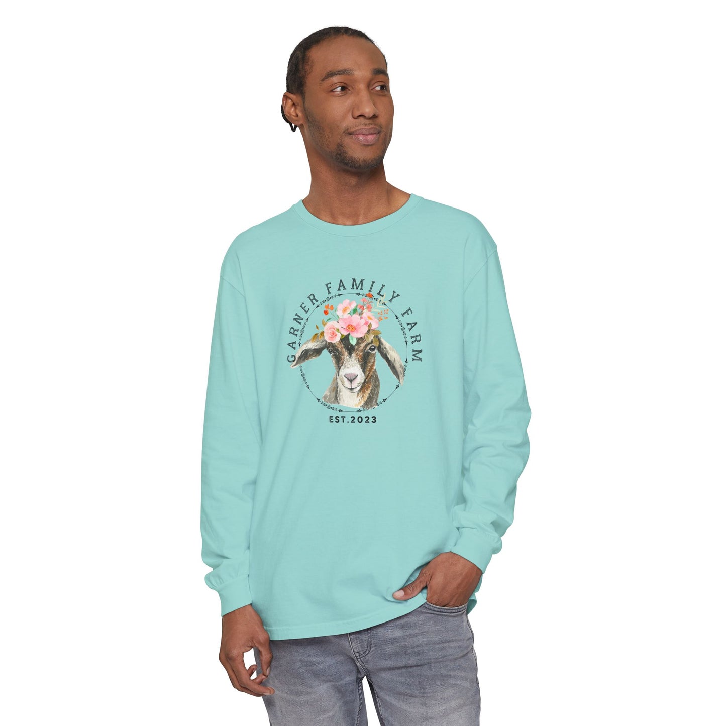 Garner Family Farm - Unisex Garment-dyed Long Sleeve T-Shirt