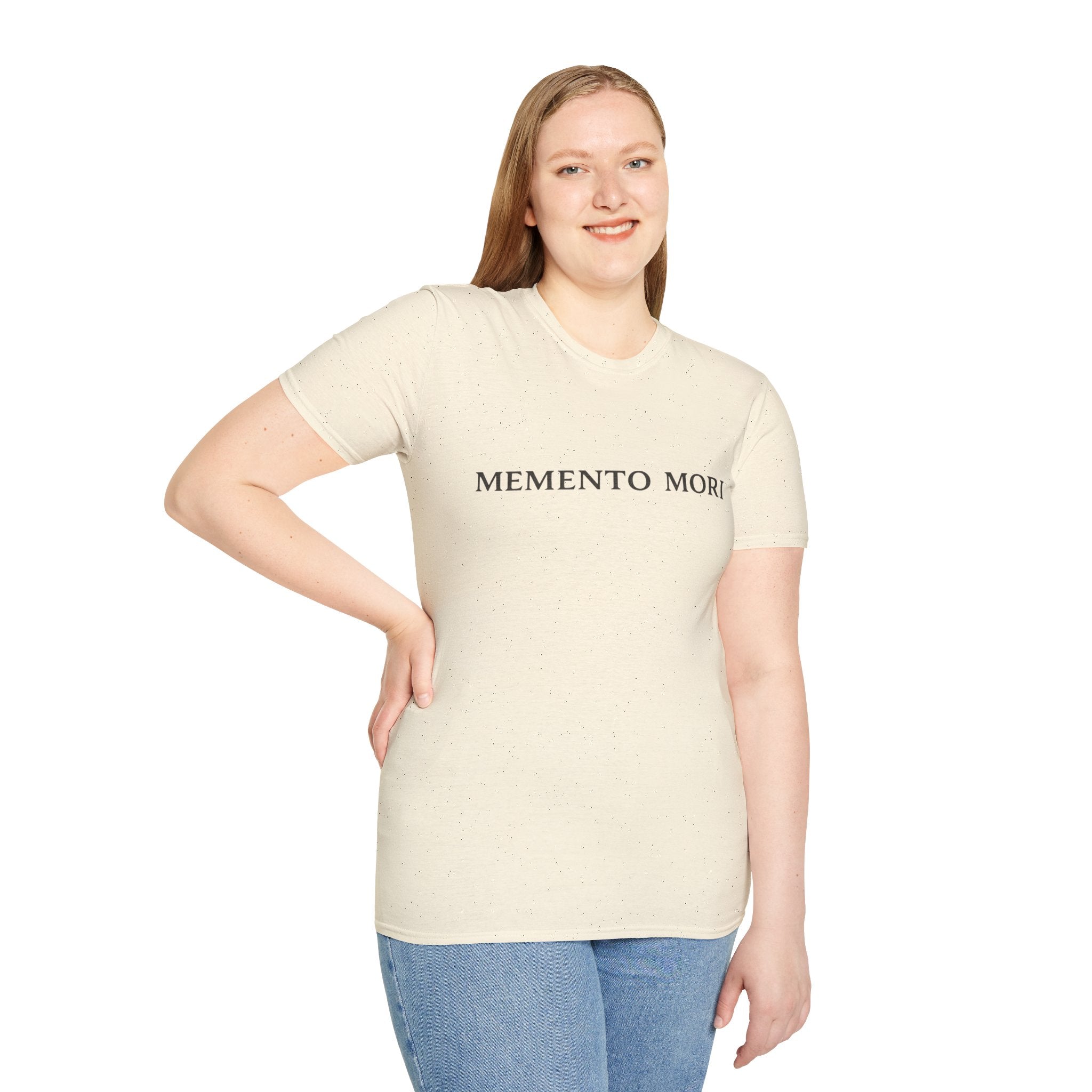 Memento Mori T-Shirt — Minimalist Latin Remembrance Tee