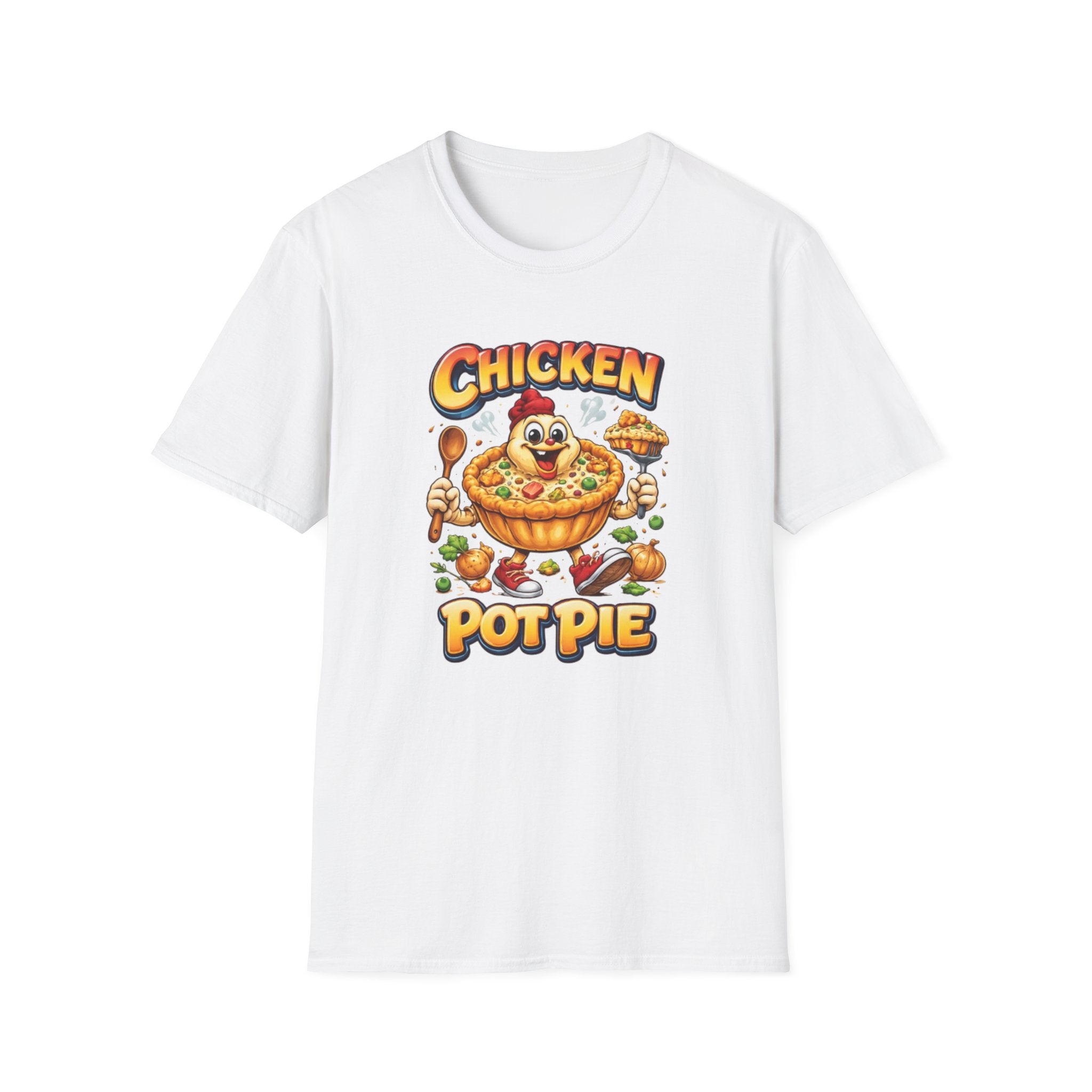 Comical Chicken Pot Pie T-Shirt — Funny Pie Lover Graphic Tee