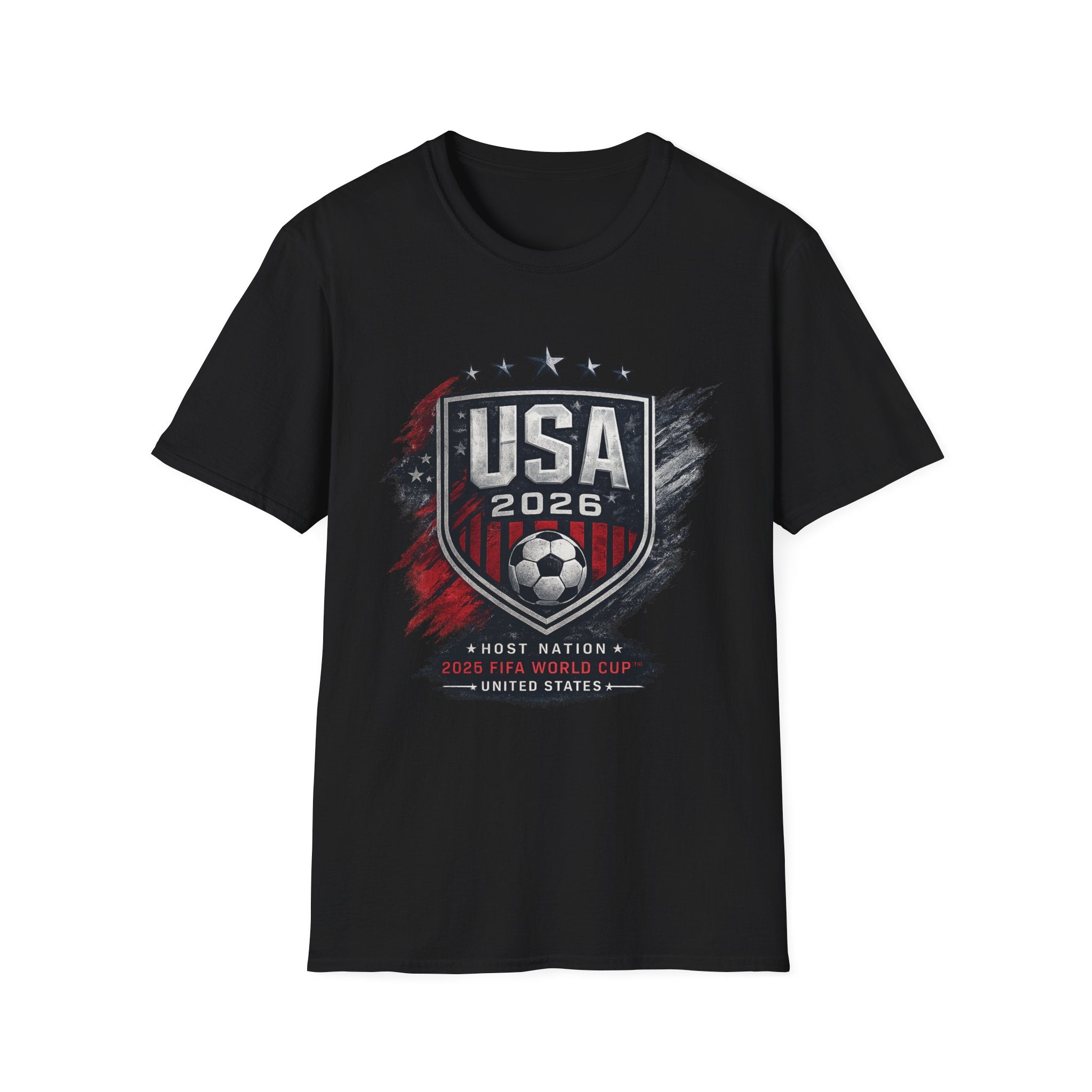 USA 2026 Soccer Shield T‑Shirt — Men’s Women’s American World Cup Supporter Tee