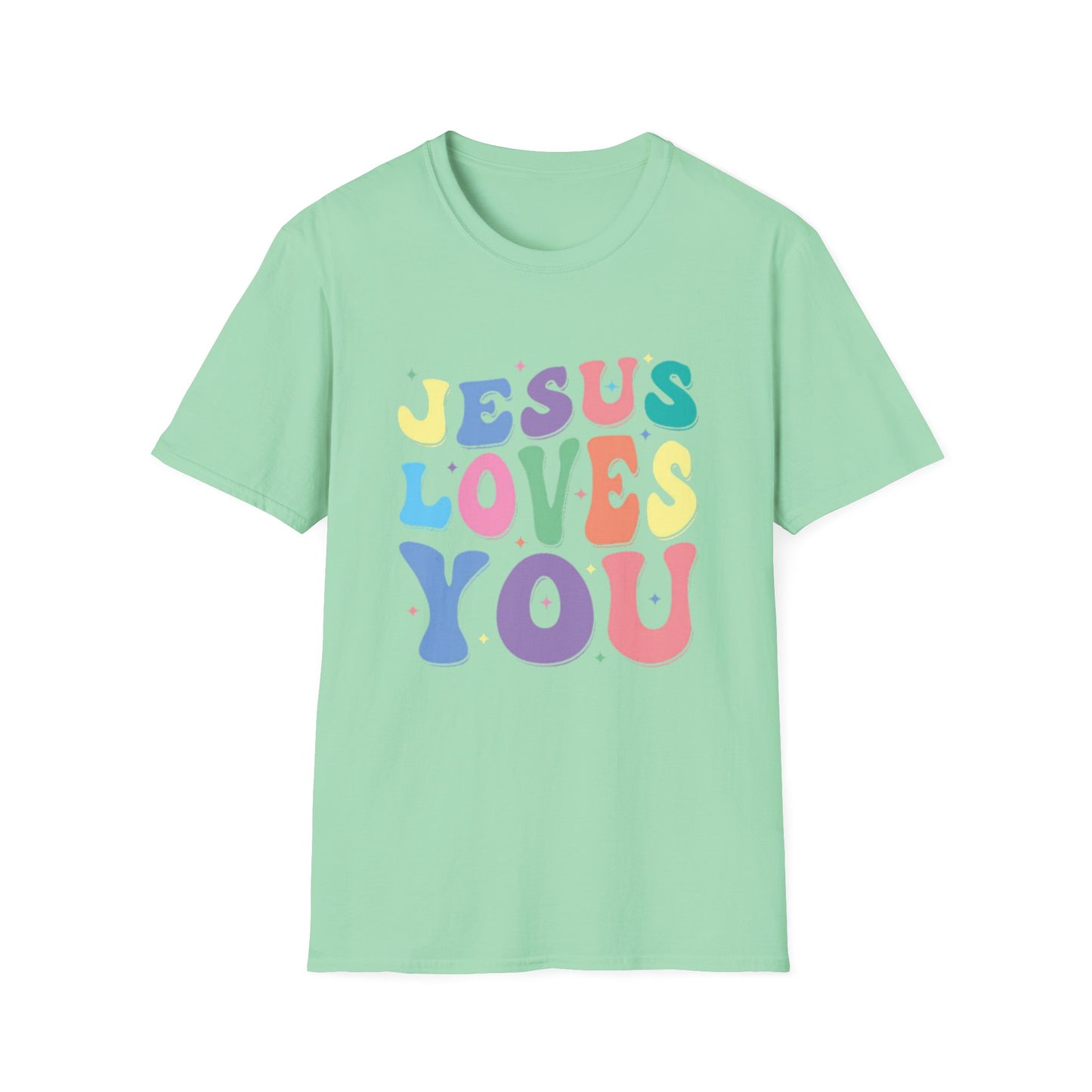 Jesus Loves You - Unisex Softstyle T-Shirt - Fun and Casual Wear for All Occasions