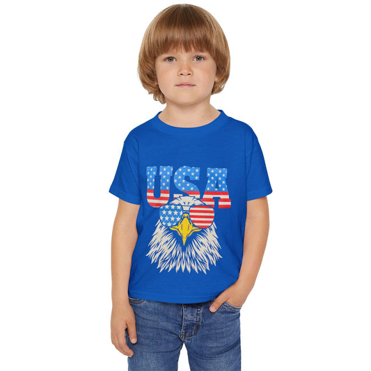 USA Eagle Toddler T-Shirt, Patriotic Kids Tee, 4th of July Outfit, Independence Day Shirt, Summer Play Tee, Baby Gift