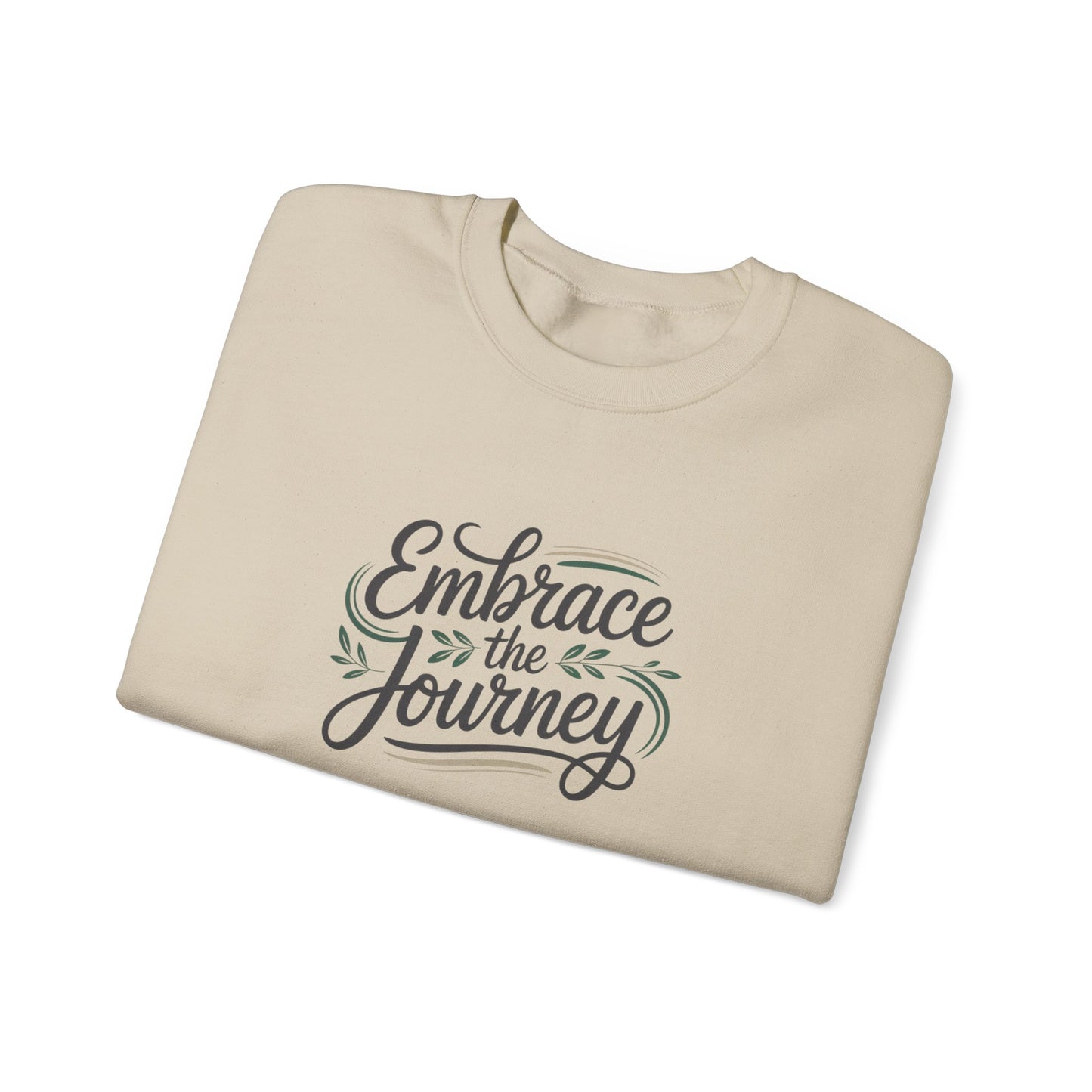 Embrace the Journey Sweatshirt | minimalist hand-lettered quote, script typography