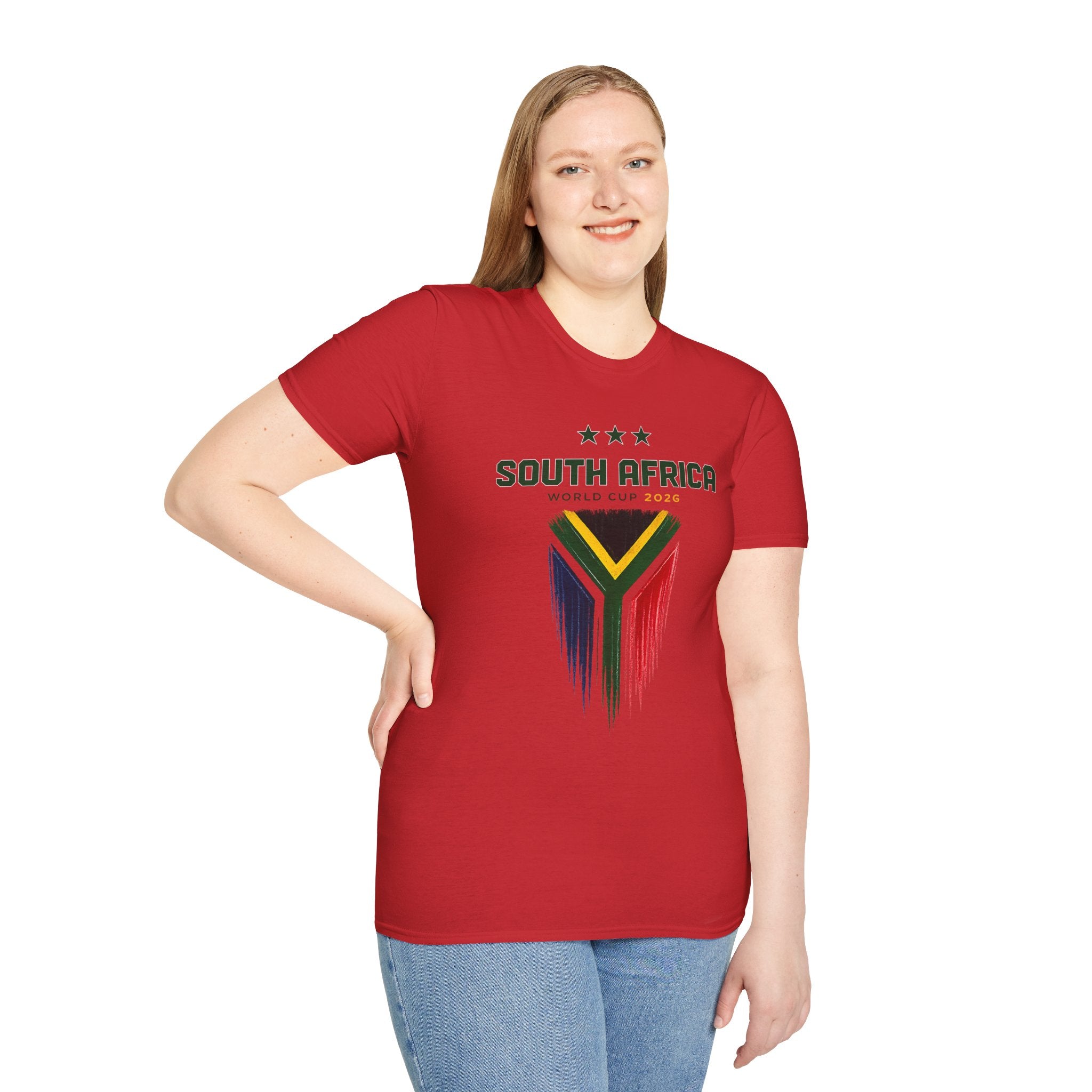 South Africa World Cup T-Shirt — Distressed Flag Soccer Fan Tee