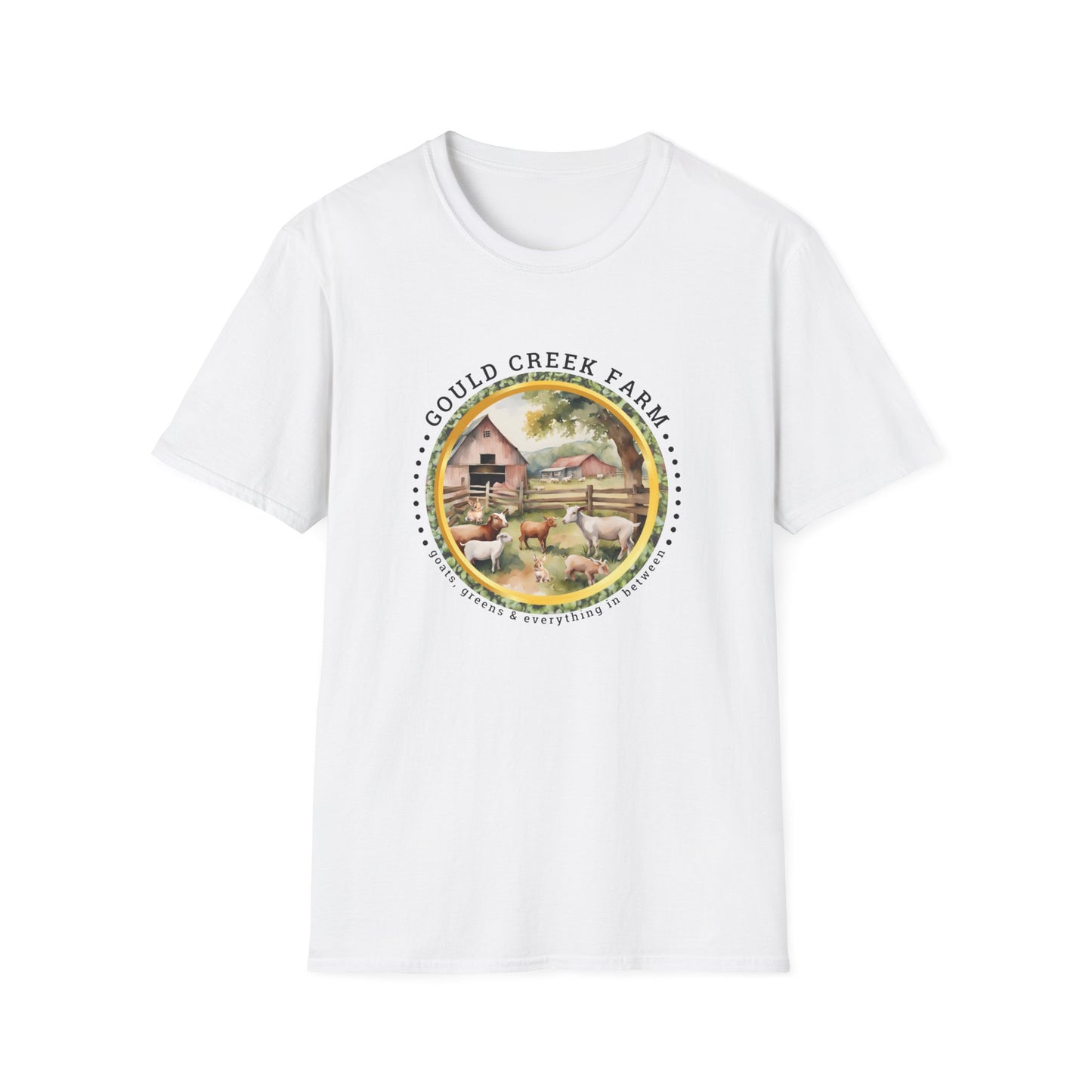 Gould Creek Farm Unisex Softstyle T-Shirt - Cozy Farmhouse Graphic Tee