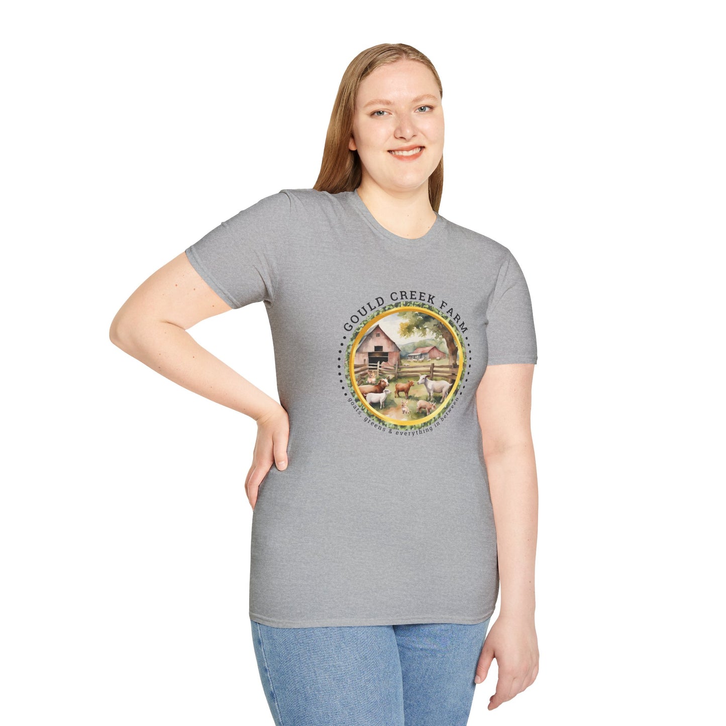 Gould Creek Farm Unisex Softstyle T-Shirt - Cozy Farmhouse Graphic Tee
