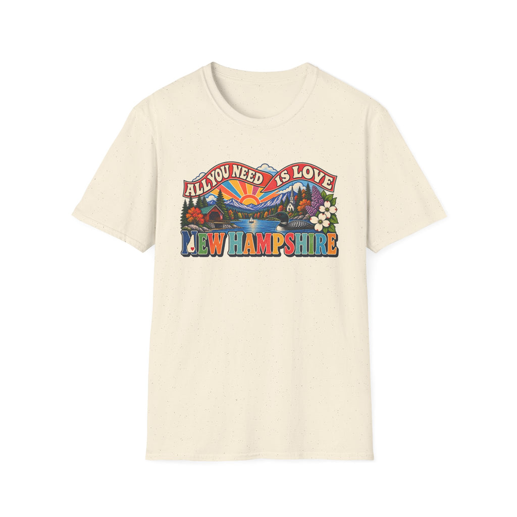 New Hampshire Retro 'All You Need Is Love' T-Shirt