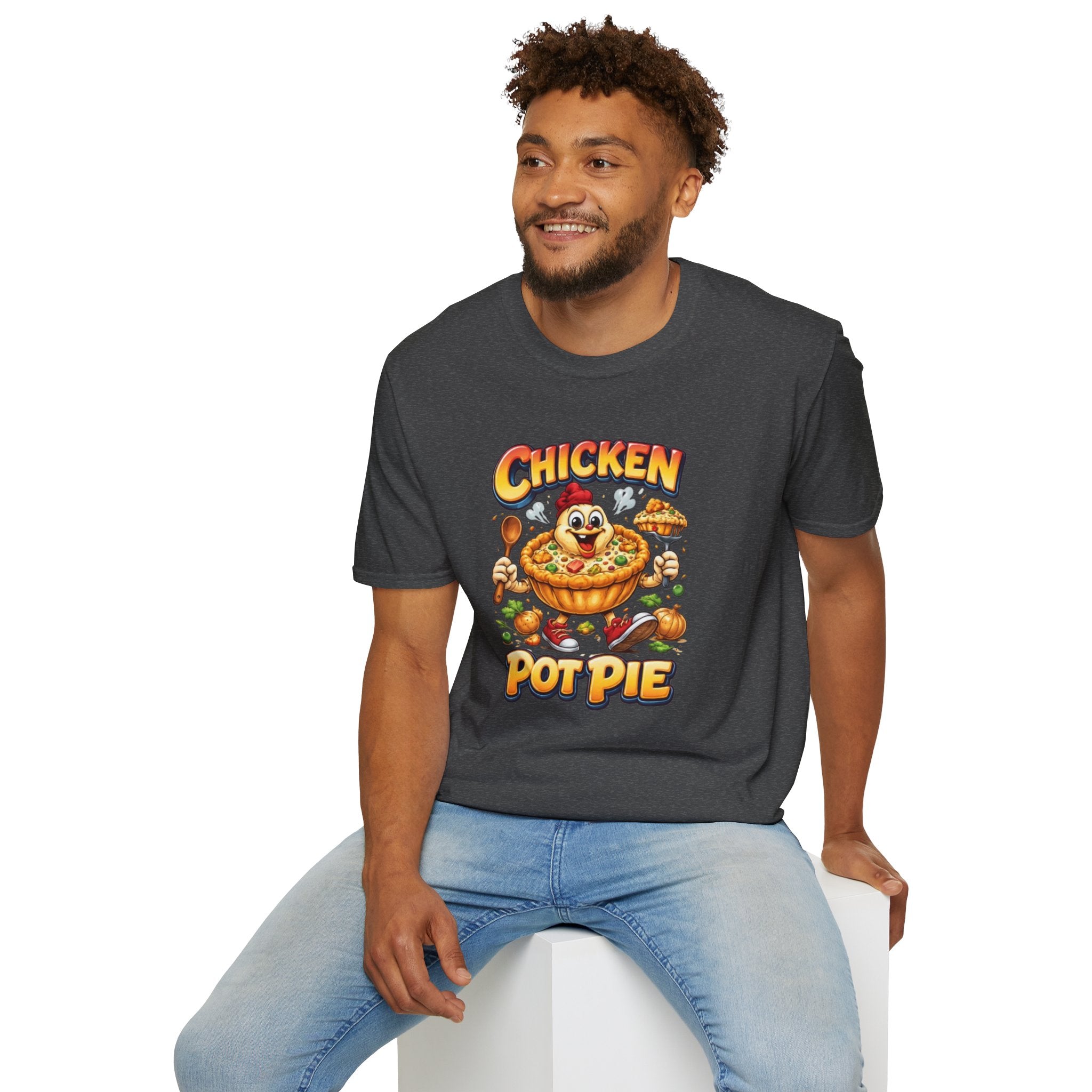Comical Chicken Pot Pie T-Shirt — Funny Pie Lover Graphic Tee