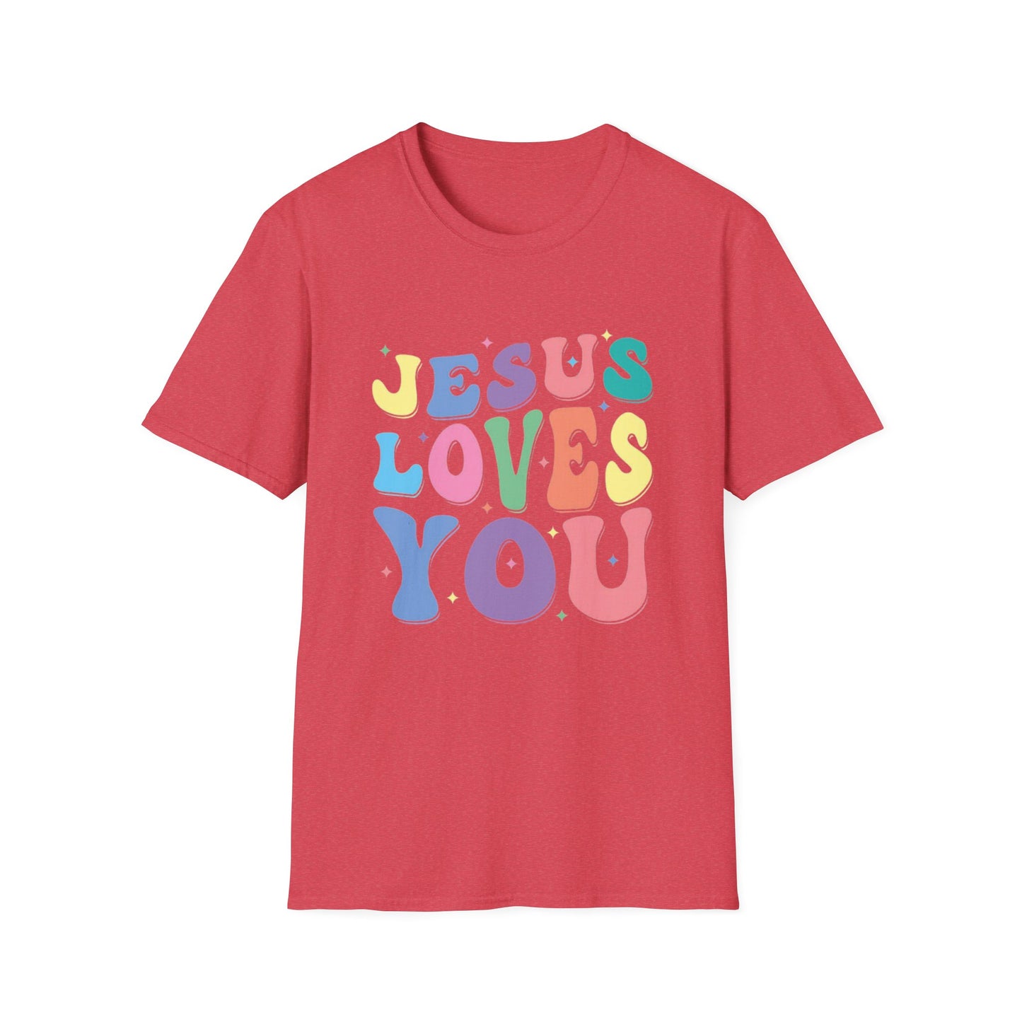 Jesus Loves You - Unisex Softstyle T-Shirt - Fun and Casual Wear for All Occasions