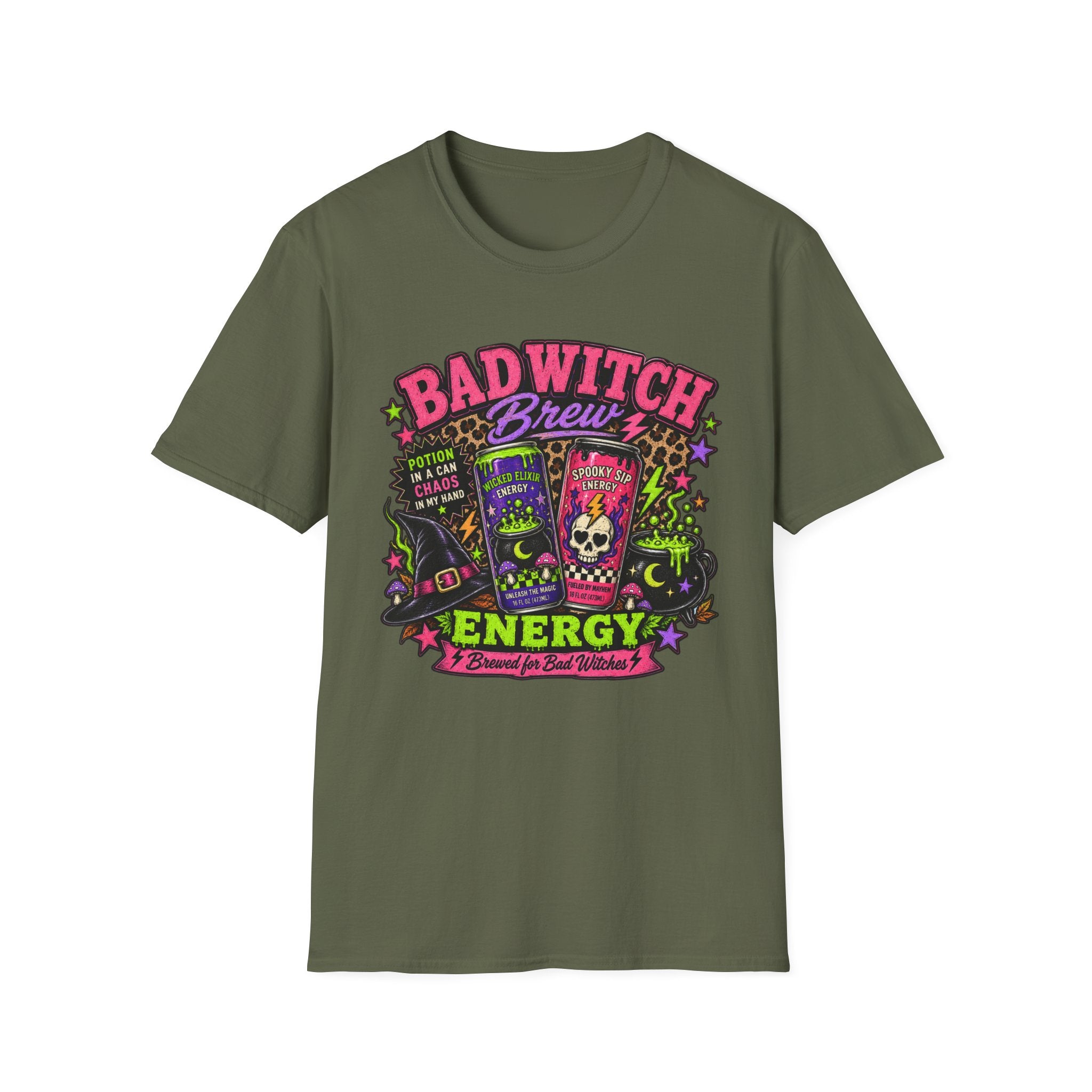 Bad Witch Brew Energy – Brewed for Bad Witches Halloween Tee