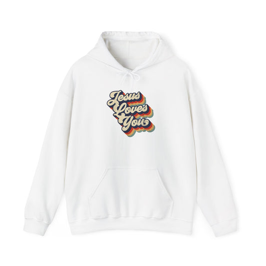 Jesus Loves You Hoodie - Unisex Heavy Blend Sweatshirt for Comfort & Faith