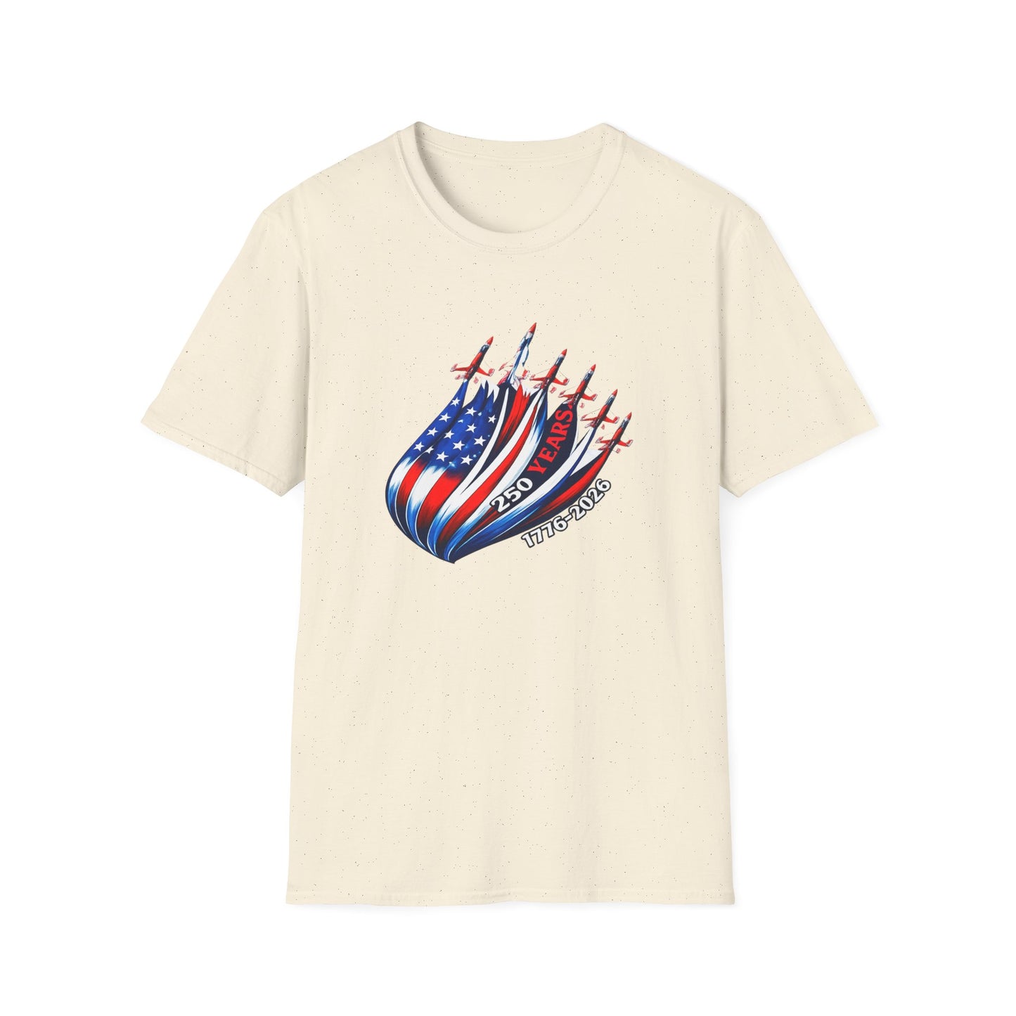 American Flag Jet Squadron T-Shirt — 250 Years USA Patriotic Tee (1776–2026)