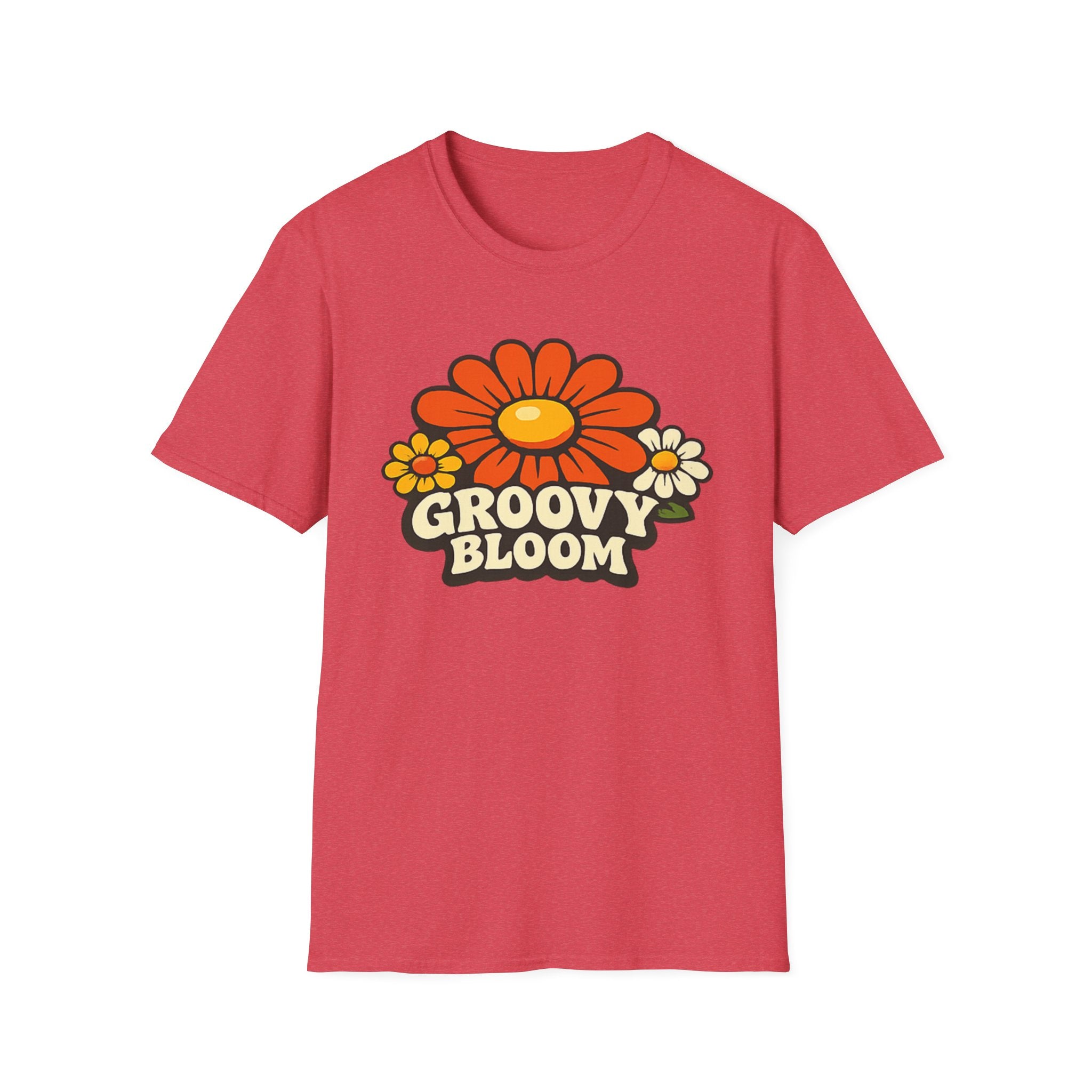 Groovy 70s Bloom T-Shirt — Retro Floral Vintage Vibe