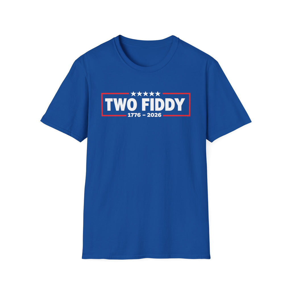 Two Fiddy 1776-2026 T-Shirt — Vintage USA Patriotic Tee