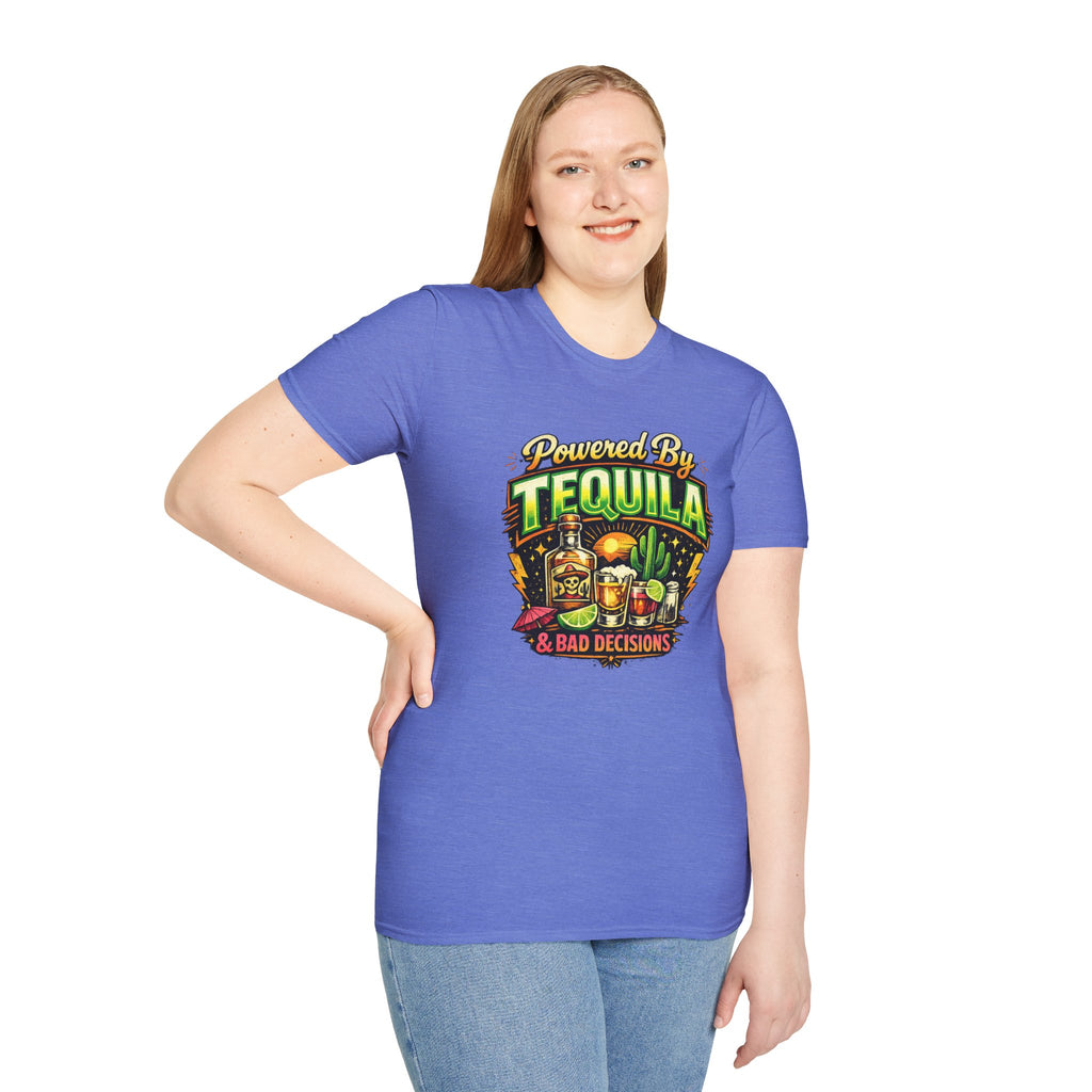 Tequila & Bad Decisions T-Shirt — Funny Bar Party Drinking Tee