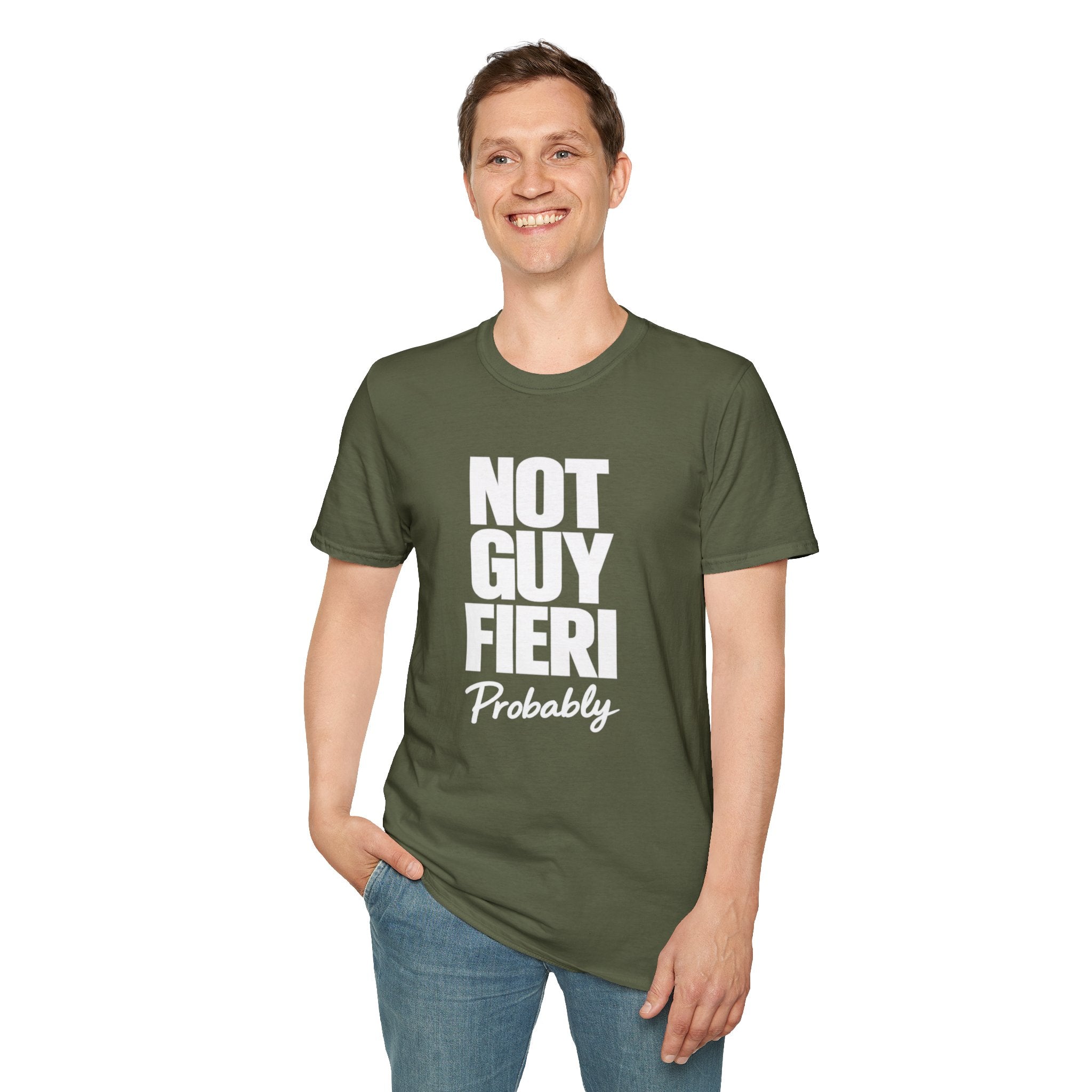 Not Guy Fieri Probably T-Shirt — Funny Statement Tee for Foodies & Pop Culture Fans