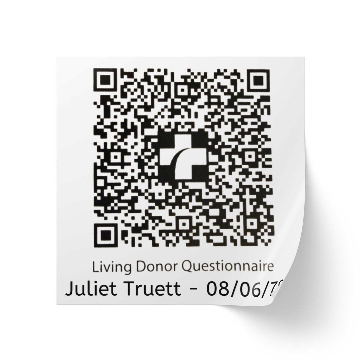 Custom QR Code Square Sticker Rolls for Events & Labels