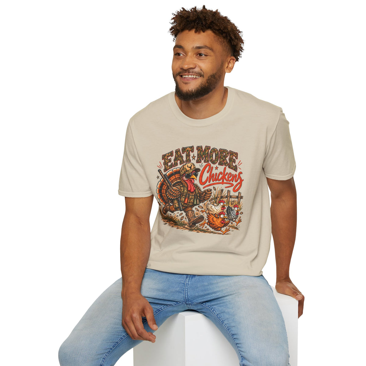Eat More Chickens – Funny Chicken Shirt