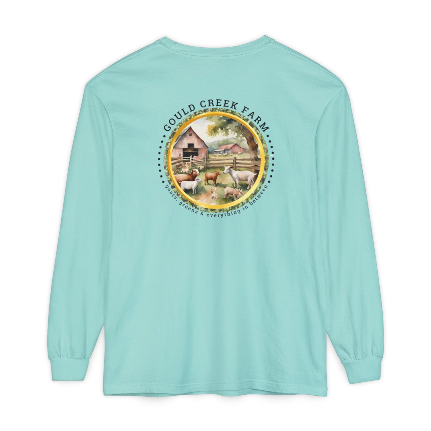 TTW Beads and Gould Creek Farm Vibrant Long Sleeve T-Shirt for Artists and Farmers