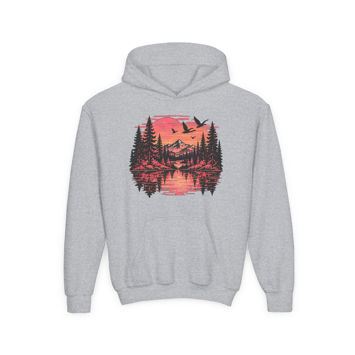 Wild Sunset Mountain Youth Hoodie