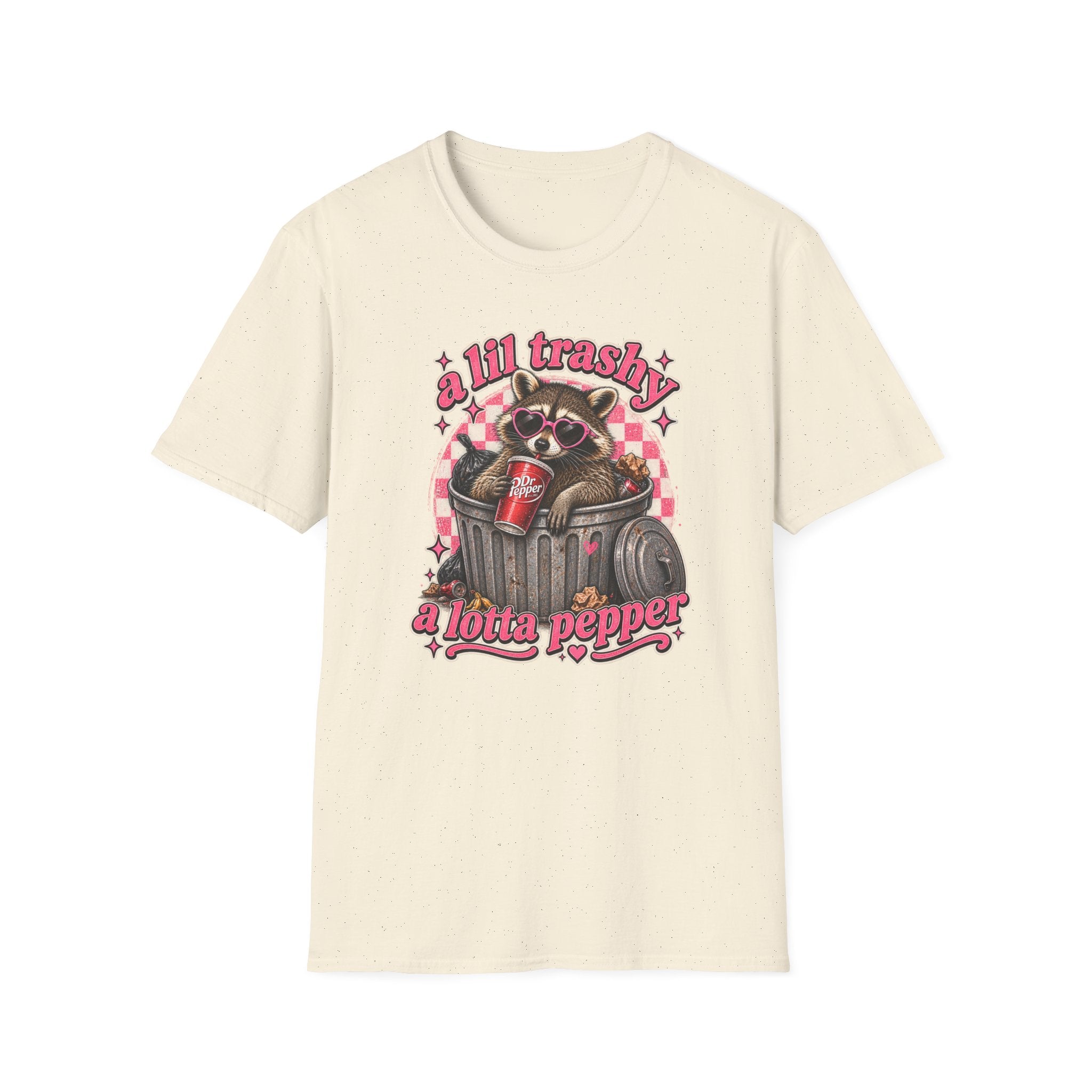 A Lil Trashy, A Lotta Pepper Raccoon Tee 🦝🥤