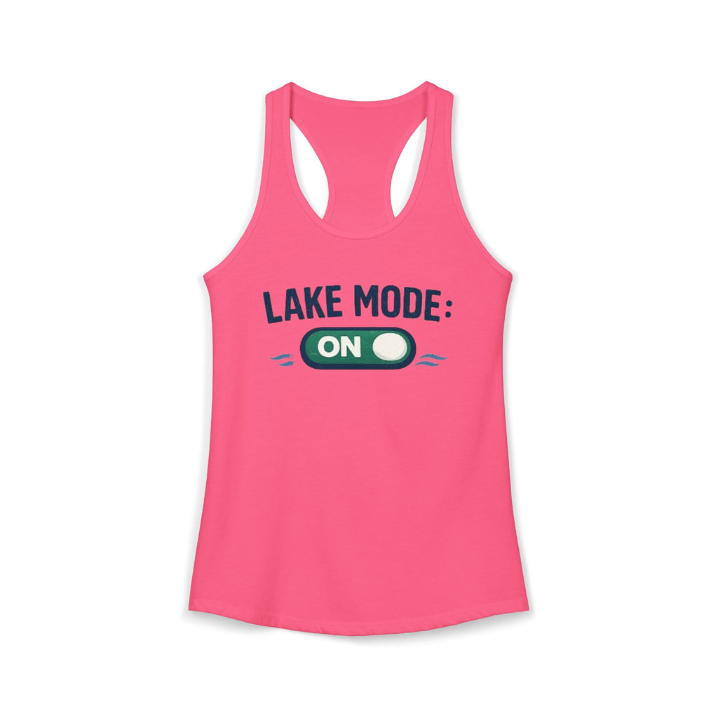 Lake Mode On Racerback Tank Top