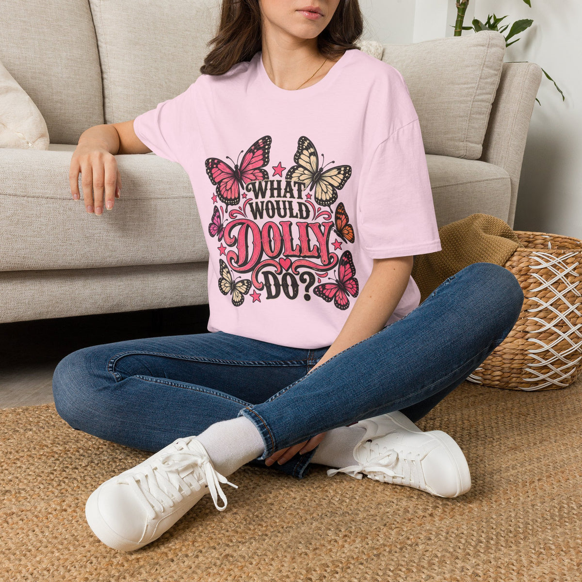 What Would Dolly Do? Butterfly Graphic Tee