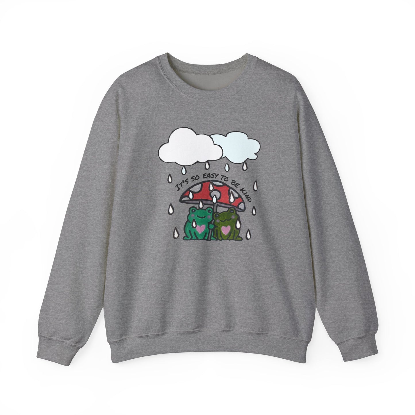 Cute Frogs Kindness Crewneck Sweatshirt - Unisex Heavy Blend