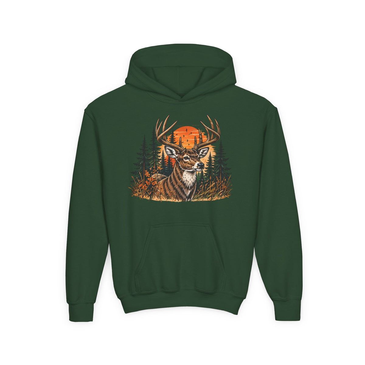 Whitetail Sunset Kids Hoodie