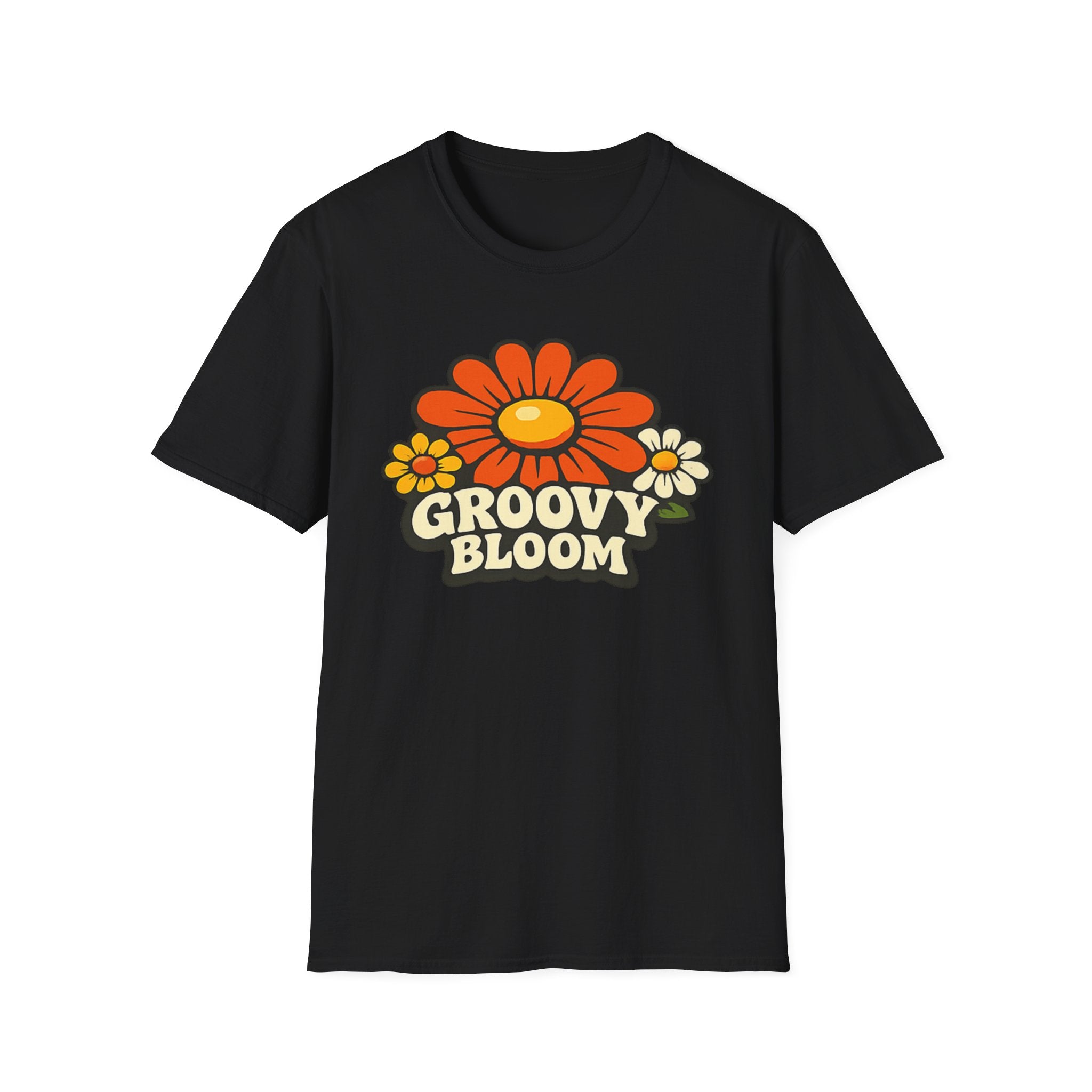 Groovy 70s Bloom T-Shirt — Retro Floral Vintage Vibe