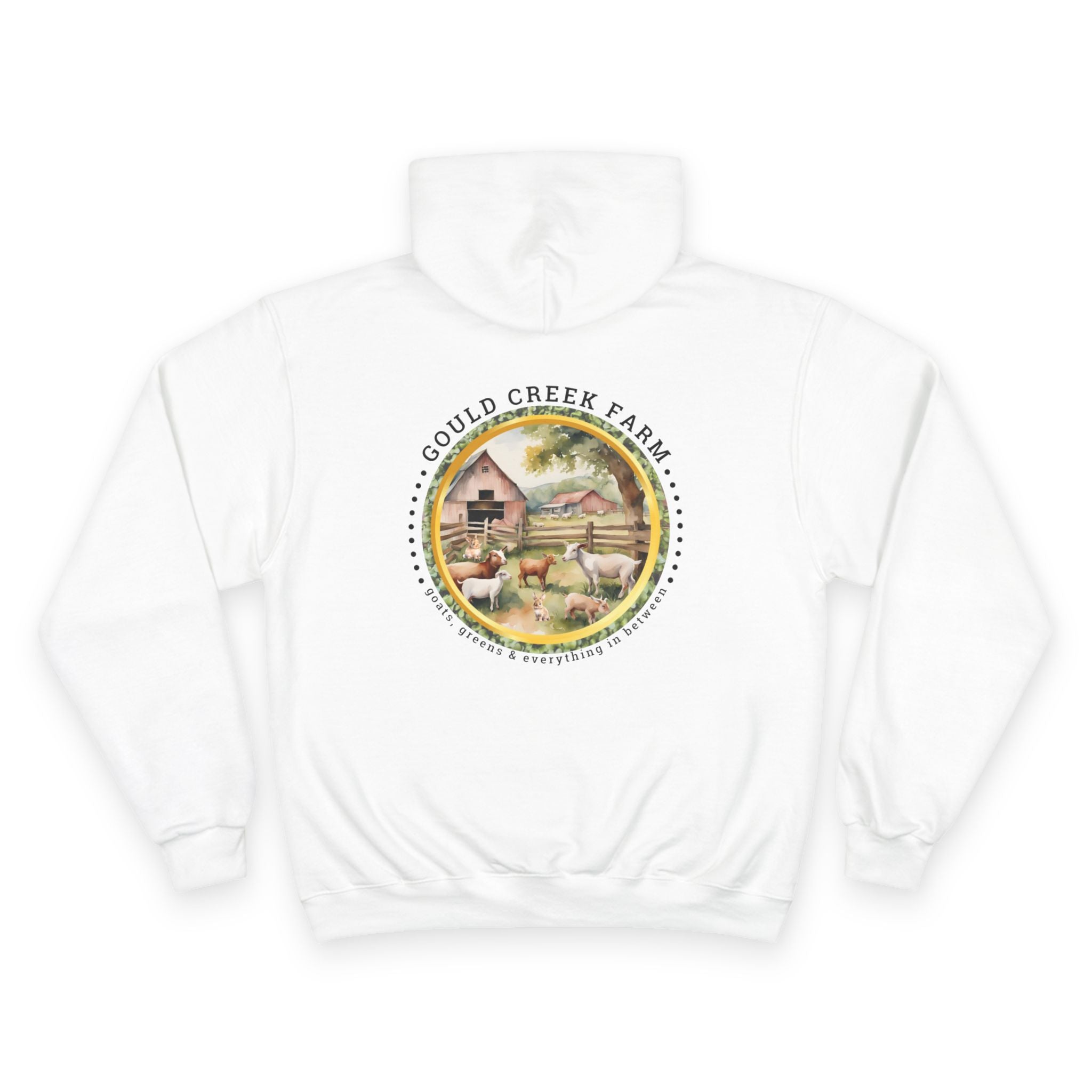 Farm Life Champion Hoodie Gould Creek Farm- Cozy Apparel for Agriculture Lovers