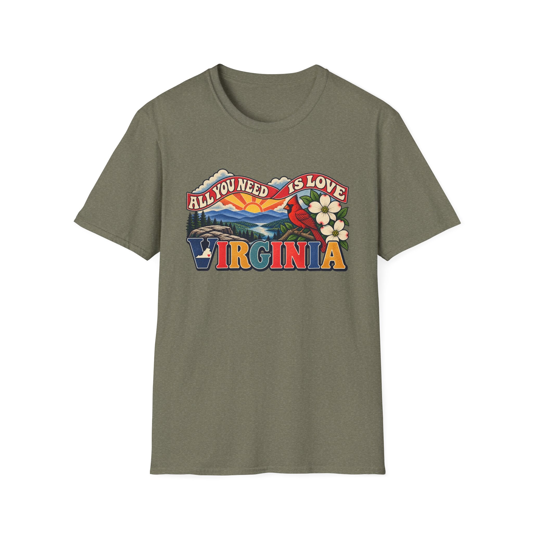 Virginia Retro 'All You Need Is Love' T-Shirt