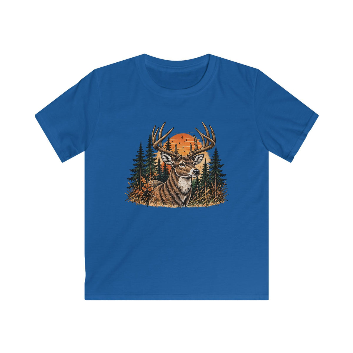 Wild Buck Sunset Youth Softstyle Tee