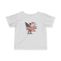 Infant Tee — "Red, White & Raised Right" Baby American Flag Shirt