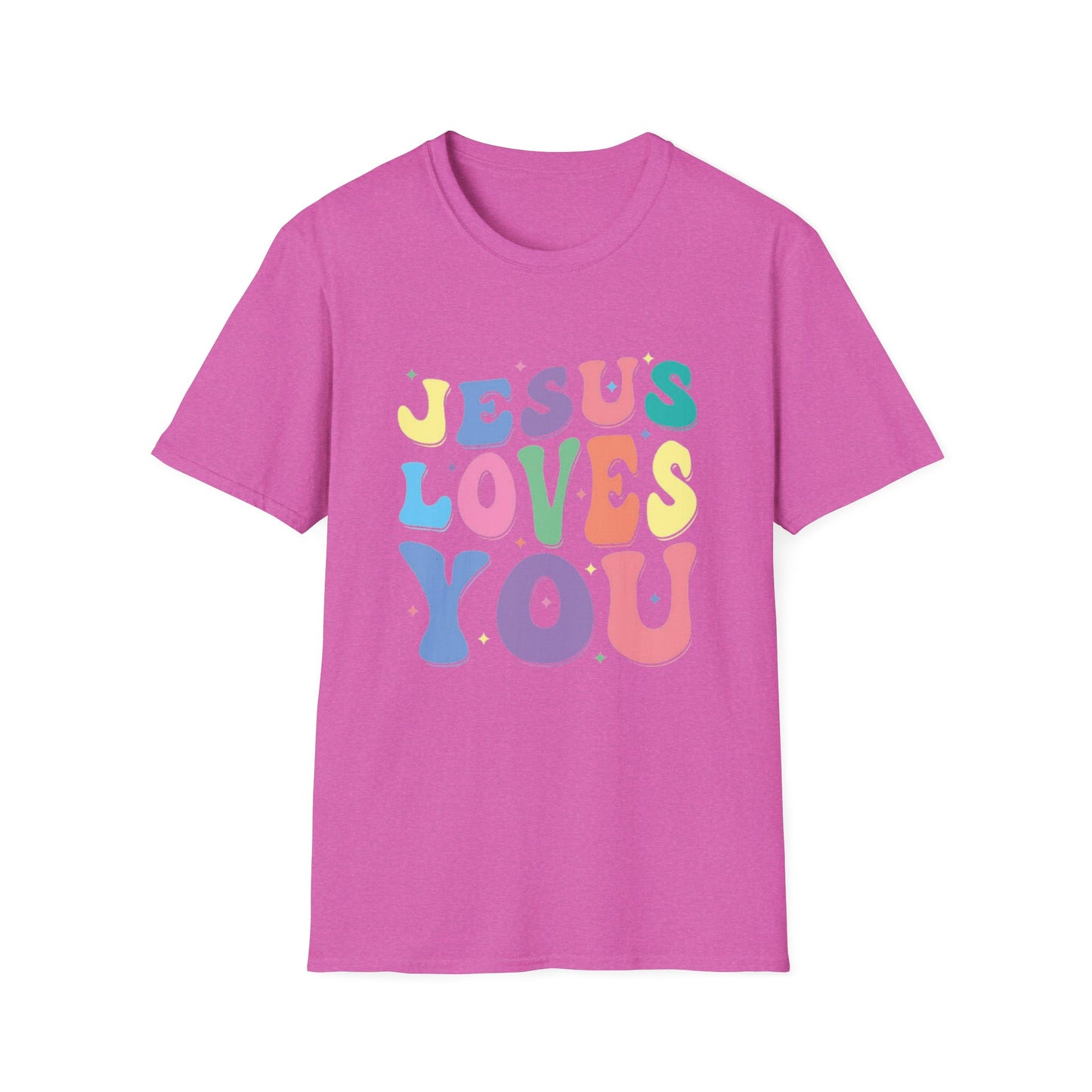 Jesus Loves You - Unisex Softstyle T-Shirt - Fun and Casual Wear for All Occasions